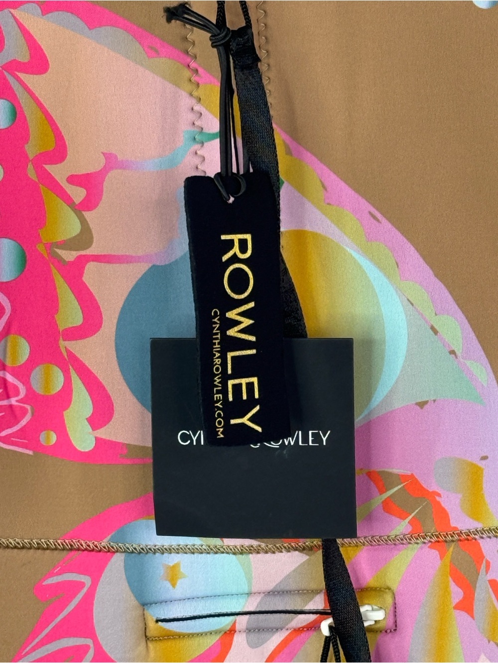 Cynthia Rowley Retired Butterfly Wetsuit Camel Size XS NWT - Picture 7 of 10